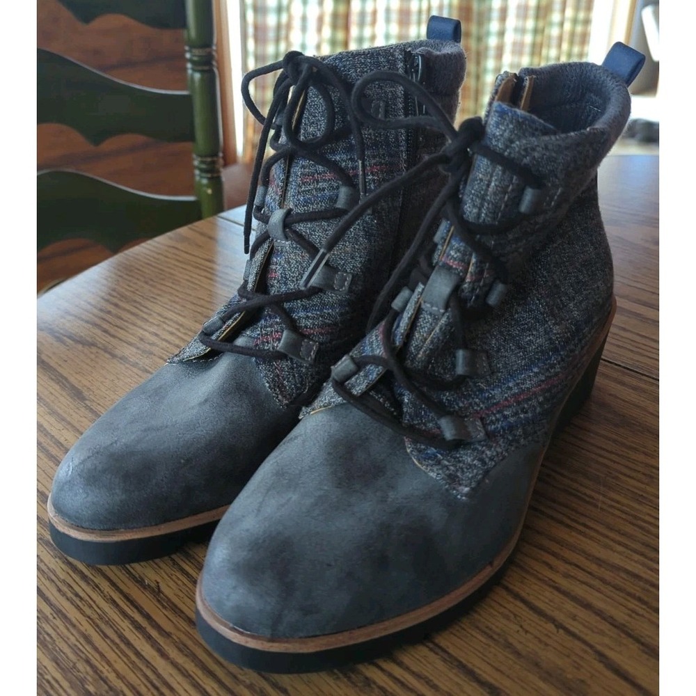 WOMENS LIFE STRIDE VELOCITY 2.0 ZONE GRAY ANKLE BOOTS SIZE‎ 9 M